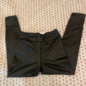 White Birch Boutique leather leggings